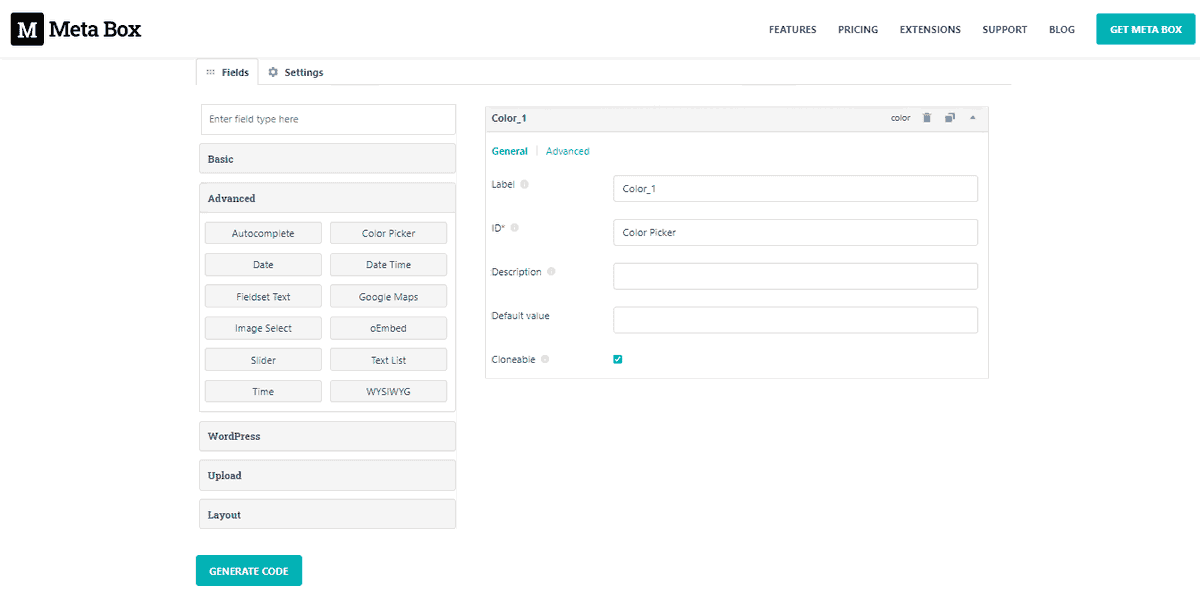 Meta Box Fields Customization