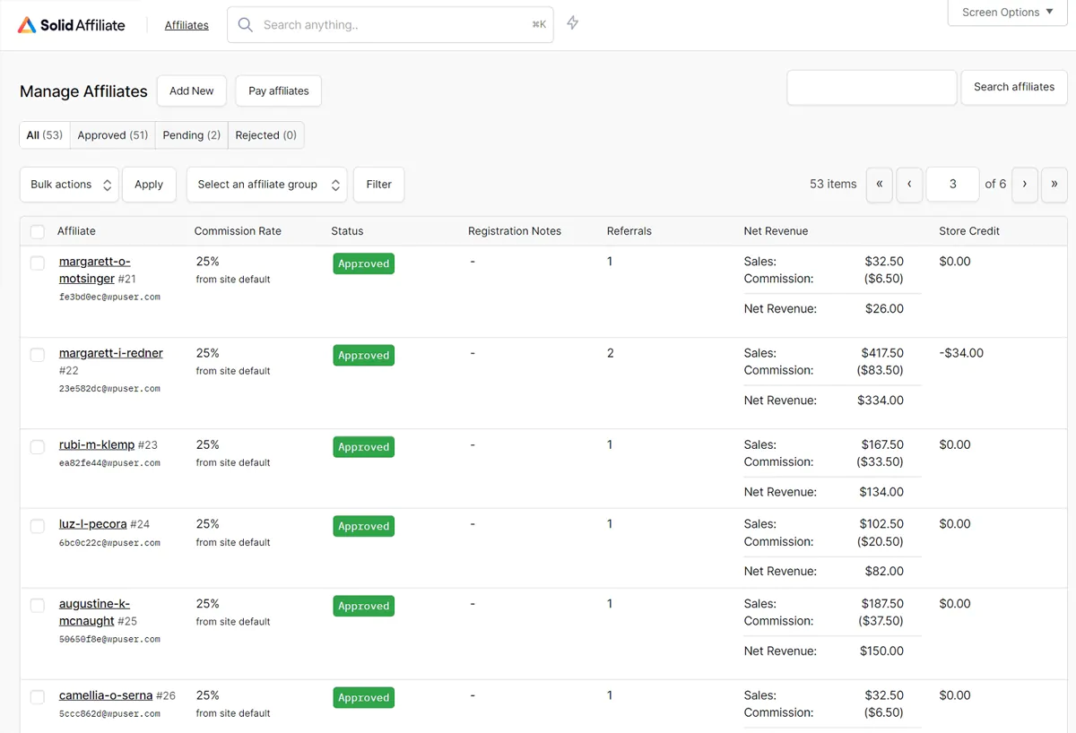 Solid Affilliate Screenshot 2