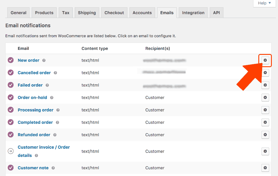 Woocommerce Emails Management