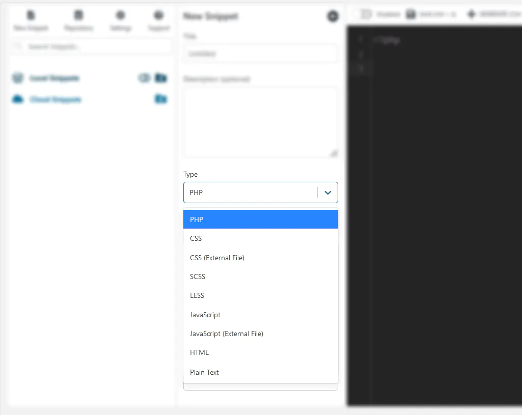 Wpcodebox Code Options